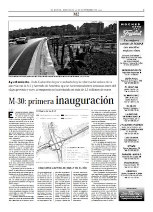 M-30: PRIMERA INAUGURACION  (artculo en formato PDF)