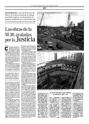 LAS OBRAS DE LA M-30, AVALADAS POR LA JUSTICIA (artculo en formato PDF)