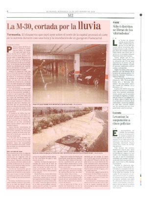 LA M-30, CORTADA POR LA LLUVIA (artculo en formato PDF)