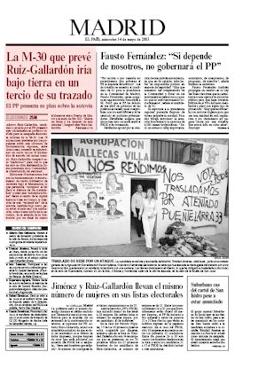 LA M-30 QUE PREV RUIZ-GALLARDN IRA BAJO TIERRA EN UN TERCIO DE SU TRAZADO (artculo en formato PDF)