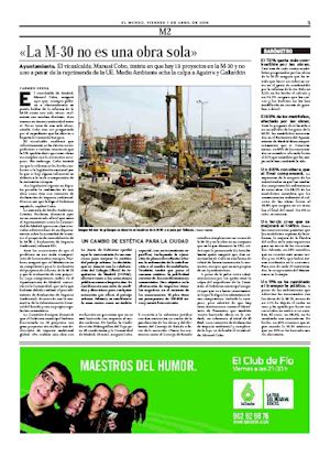 LA M-30 NO ES UNA OBRA SOLA (artculo en formato PDF)